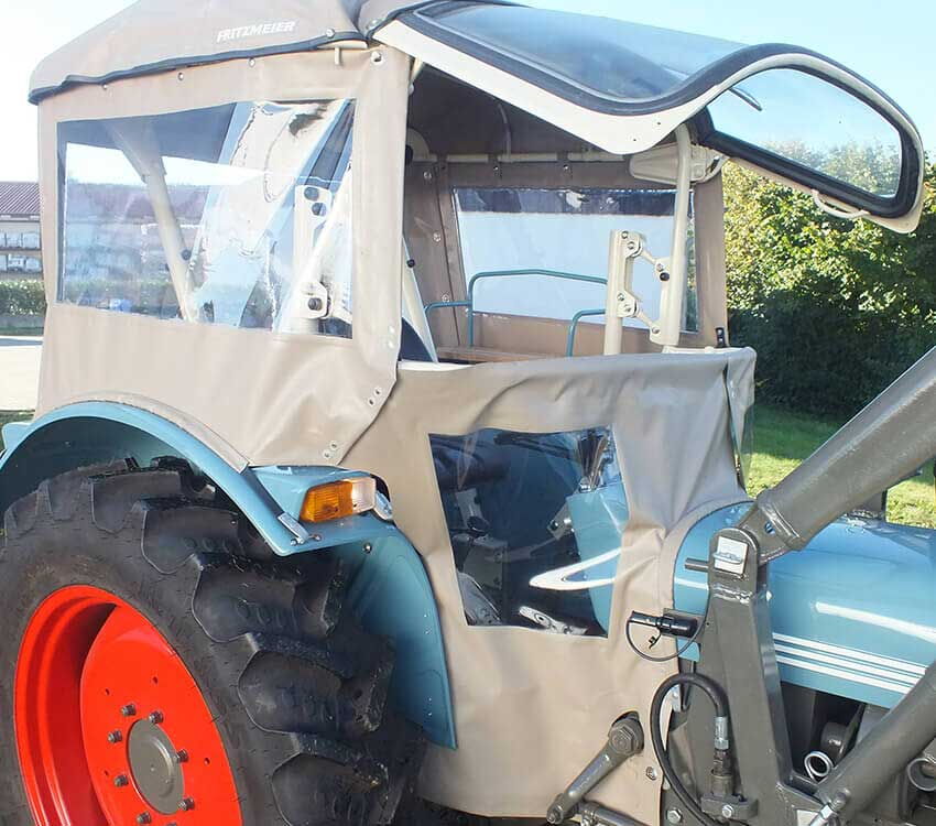 In der Autosattlerei Freier entstehen auch Landmaschinen-Abdeckplanen.