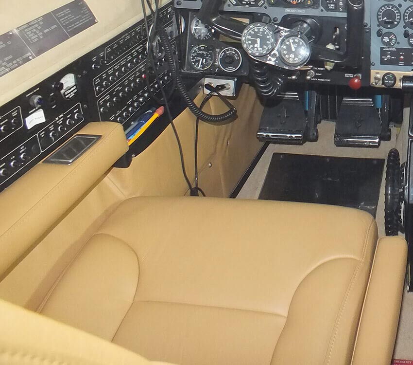 Autosattlerei Freier Flugzeuginnenausstattung Pilotensitz